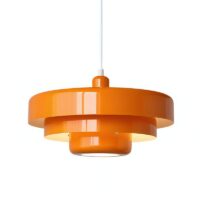 Suspension plafonnier vintage et scandinave orange GENE
