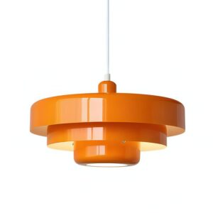 Suspension plafonnier vintage et scandinave orange GENE