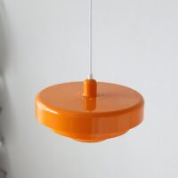Suspension plafonnier vintage et scandinave orange GENE