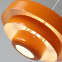 Suspension plafonnier vintage et scandinave orange GENE