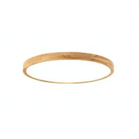 Luminaire plafonnier plat en bois design minimaliste PACO