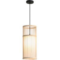 Plafonnier bambou suspendu colonne style japonais WAKI