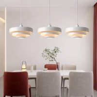 Plafonnier blanc nordique et vintage suspendu GENE