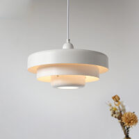 Plafonnier blanc nordique et vintage suspendu GENE