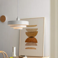 Plafonnier blanc nordique et vintage suspendu GENE