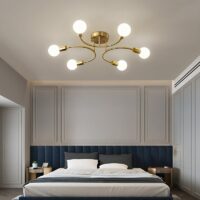 Plafonnier boule doré moderne et design LABIS