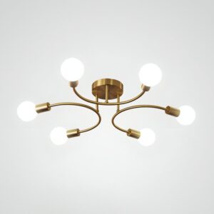 Plafonnier boule doré moderne et design LABIS