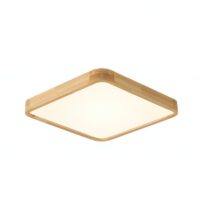 Plafonnier carré led en bois minimaliste PACO