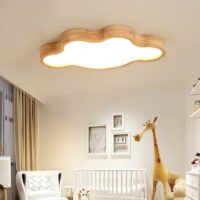 Plafonnier chambre bébé nuage bois moderne SUZI