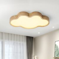 Plafonnier chambre bébé nuage bois moderne SUZI