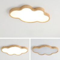 Plafonnier chambre bébé nuage bois moderne SUZI