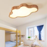 Plafonnier chambre bébé nuage bois moderne SUZI