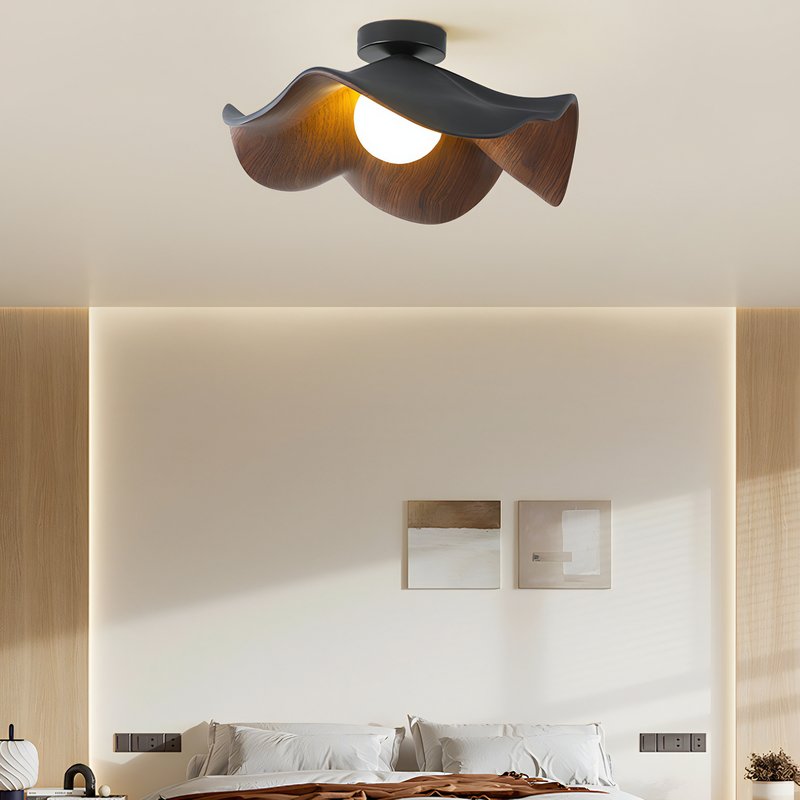 Plafonnier chambre scandinave forme lotus ACHILE