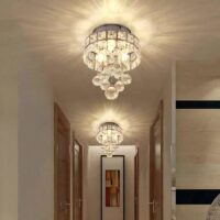 Plafonnier cristal de verre baroque ROCO