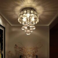 Plafonnier cristal de verre baroque ROCO