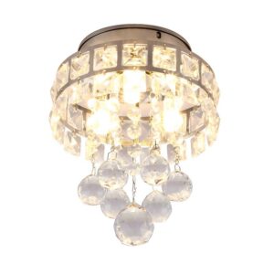 Plafonnier cristal de verre baroque ROCO