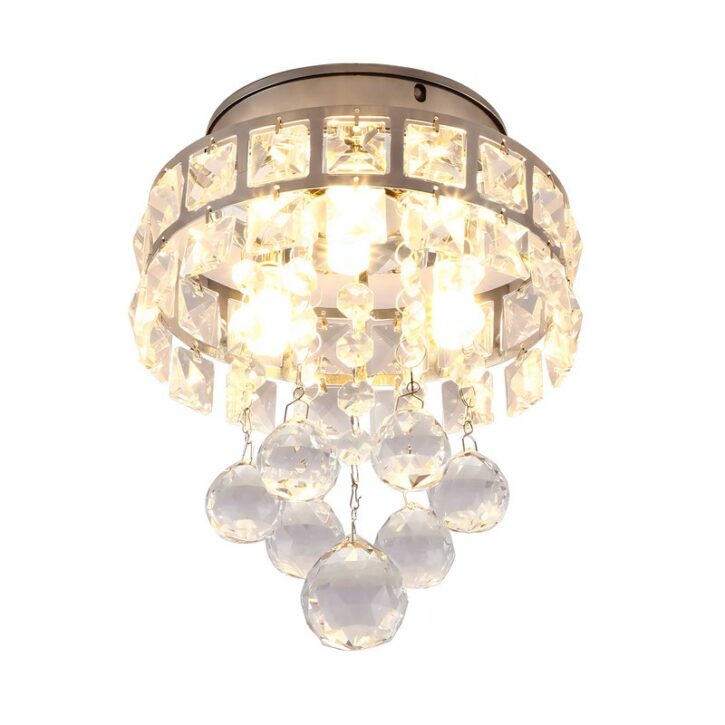 Plafonnier cristal de verre baroque ROCO