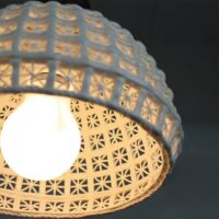 Plafonnier cuisine rétro en céramique brillante DELUS