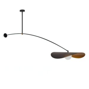 Plafonnier décentré design moderne led en métal