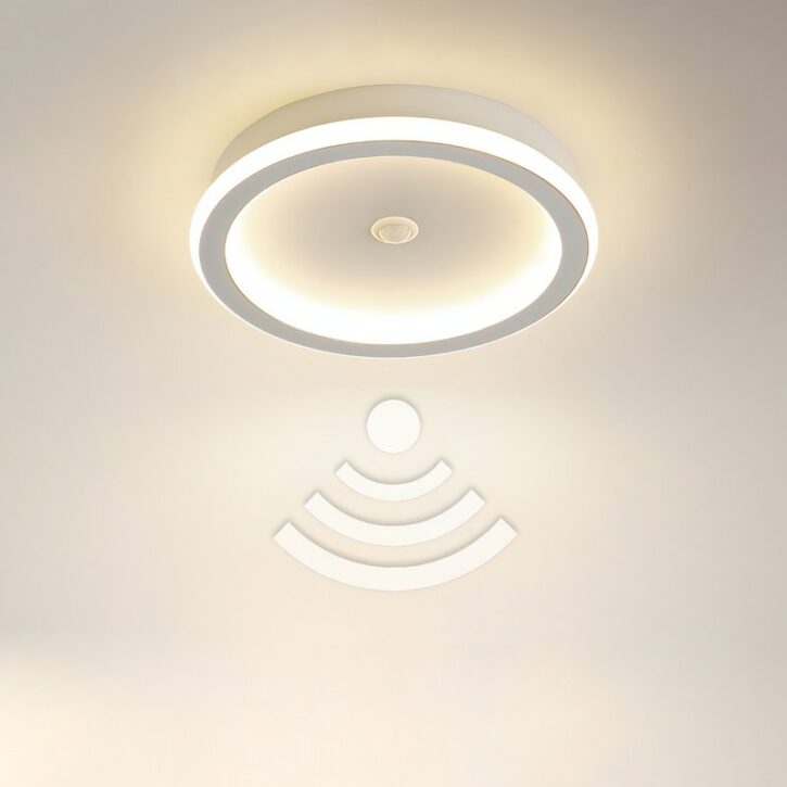Plafonnier détecteur de mouvement intelligent rond