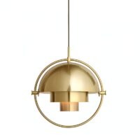 Plafonnier doré suspendu design moderne GERIDA