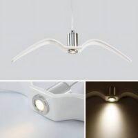 Plafonnier enfant oiseaux suspendus abstraits led FIDELYS