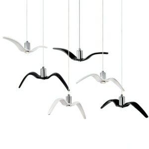 Plafonnier enfant oiseaux suspendus abstraits led FIDELYS