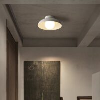 Plafonnier entrée blanc minimaliste et nordique ATIS