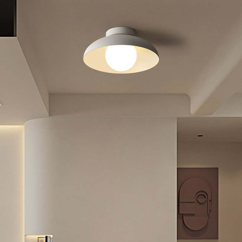Plafonnier entrée blanc minimaliste et nordique ATIS
