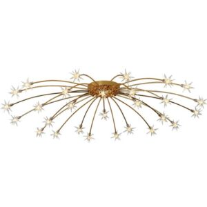 Plafonnier étoile dorée lumineuse pour chambre STARIS