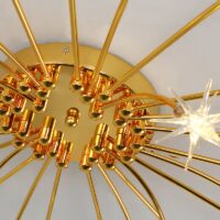 Plafonnier étoile dorée lumineuse pour chambre STARIS