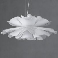 Plafonnier feuille pétale blanche nordique et chic BOHEMA