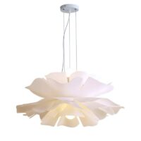 Plafonnier feuille pétale blanche nordique et chic BOHEMA