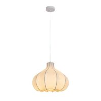 Plafonnier japonais wabi-sabi oignon en tissu de soie KOBU