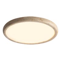 Plafonnier led plat effet travertin style japonaise KIOTO