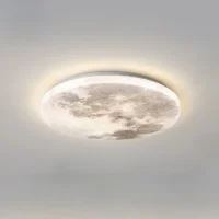 Plafonnier lune led chambre enfant LUNEA