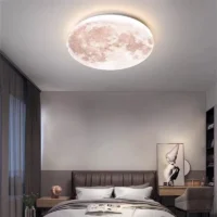 Plafonnier lune led chambre enfant LUNEA