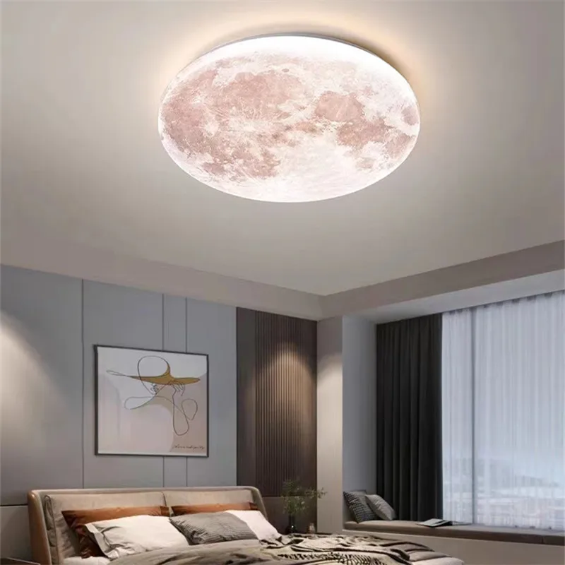 Plafonnier lune led chambre enfant LUNEA