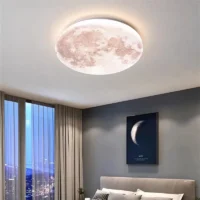 Plafonnier lune led chambre enfant LUNEA