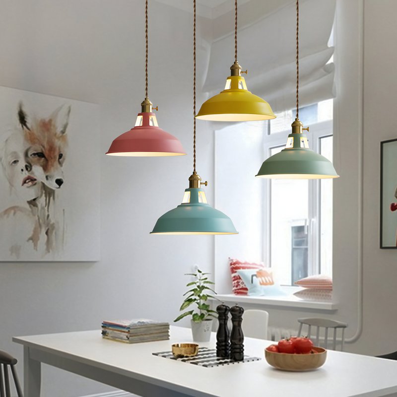 Plafonnier métal coloré minimaliste et scandinave BRICK