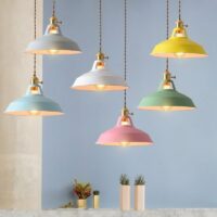Plafonnier métal coloré minimaliste et scandinave BRICK