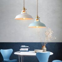 Plafonnier métal coloré minimaliste et scandinave BRICK