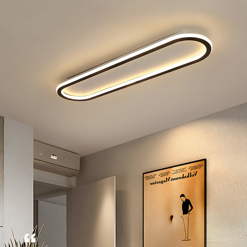 Plafonnier néon aspect LED minimaliste et futuriste WASA