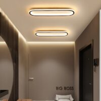 Plafonnier néon aspect LED minimaliste et futuriste WASA