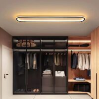 Plafonnier néon aspect LED minimaliste et futuriste WASA