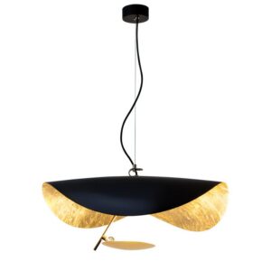 Plafonnier noir et or design moderne ROYS