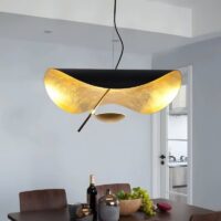 Plafonnier noir et or design moderne ROYS