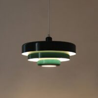 Plafonnier nordique et rétro suspendu vert GENE