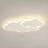 Plafonnier nuage plat led pour enfant ROUVEO