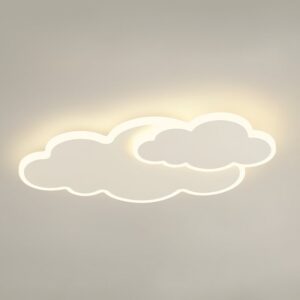 Plafonnier nuage plat led pour enfant ROUVEO